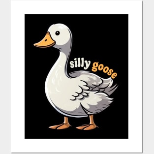 Silly Goose Funny Retro Goose Posters and Art